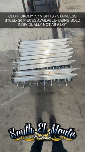 Old hickory shaped spits - old,